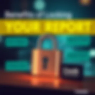 Benefits of Locking Your Credit Report Infographic on benefits of credit locks