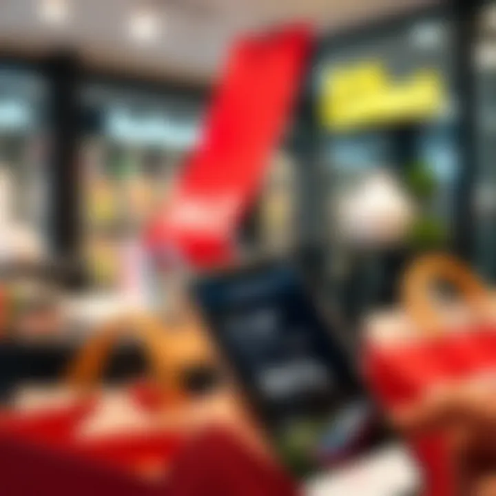 Cashback in Online Shopping Illustration of online shopping with cashback