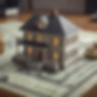 A house with a dollar sign overlay representing home equity