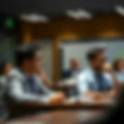 Dynamic Learning Environment Classroom setting for executive MBA students
