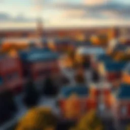 Overview of the University of Minnesota's campus showcasing academic facilities