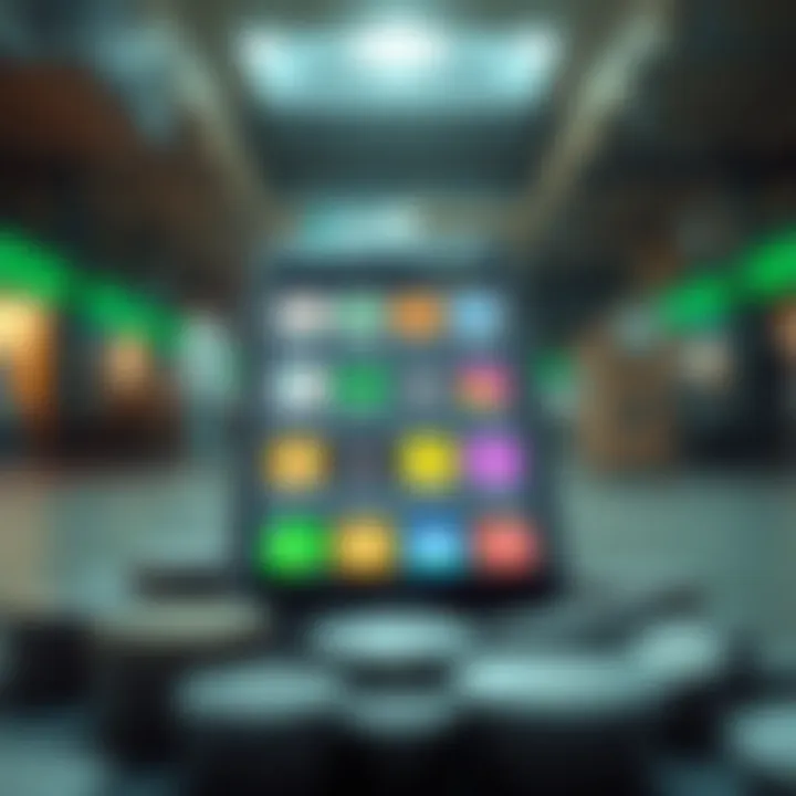 Diverse Money-Making Apps A smartphone displaying various money-making app categories