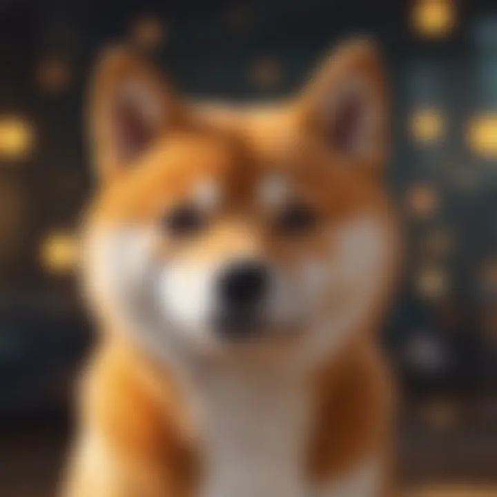 Symbolic representation of Shiba Inu cryptocurrency