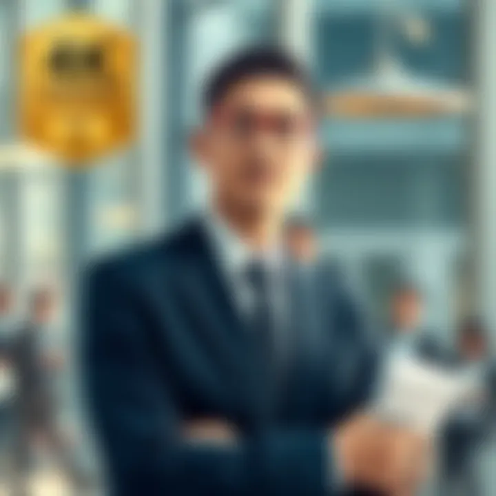 Business professional showcasing credibility