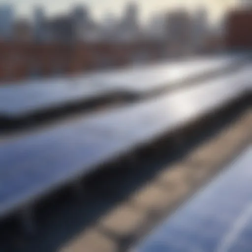 High-efficiency rooftop solar panels capturing sunlight.