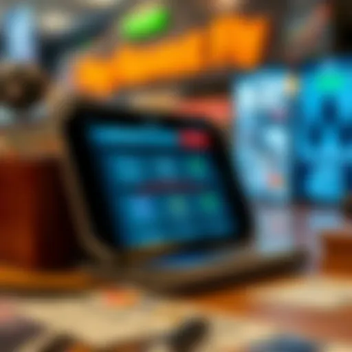 Digital wallet interface showcasing various payment options