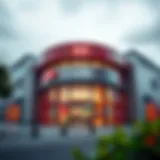 HSBC Branch Architecture A modern HSBC branch exterior showcasing architectural design