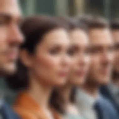 Diverse Customer Profiles Visual representation of diverse customer profiles based on segmentation criteria