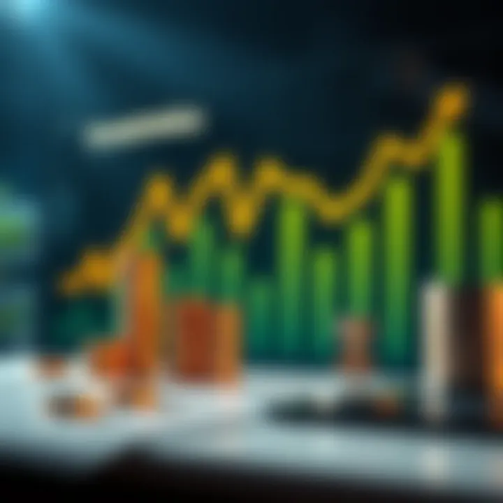 A graphical representation of investment performance metrics and trends.