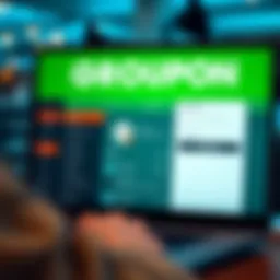 Groupon business account interface showcasing various features