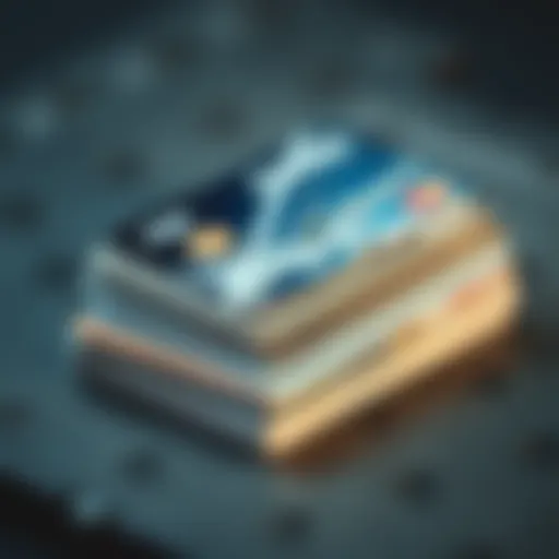 A stack of credit cards with airline logos