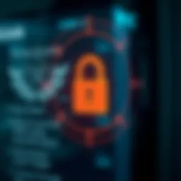 Secure transaction symbol with a lock