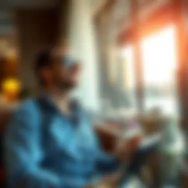 Experiencing Luxury with Marriott Bonvoy A traveler enjoying luxurious hotel stay through Marriott Bonvoy