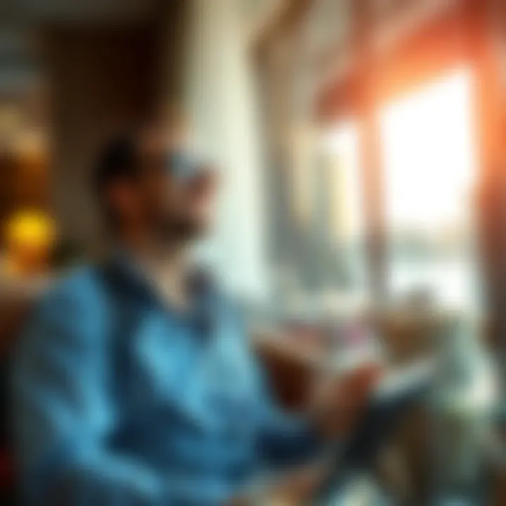 Experiencing Luxury with Marriott Bonvoy A traveler enjoying luxurious hotel stay through Marriott Bonvoy