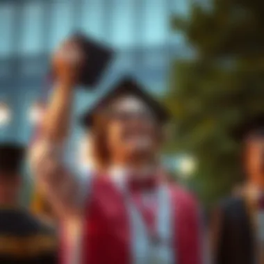 Celebrating Success in Graduate Programs A successful graduate celebrating their achievement
