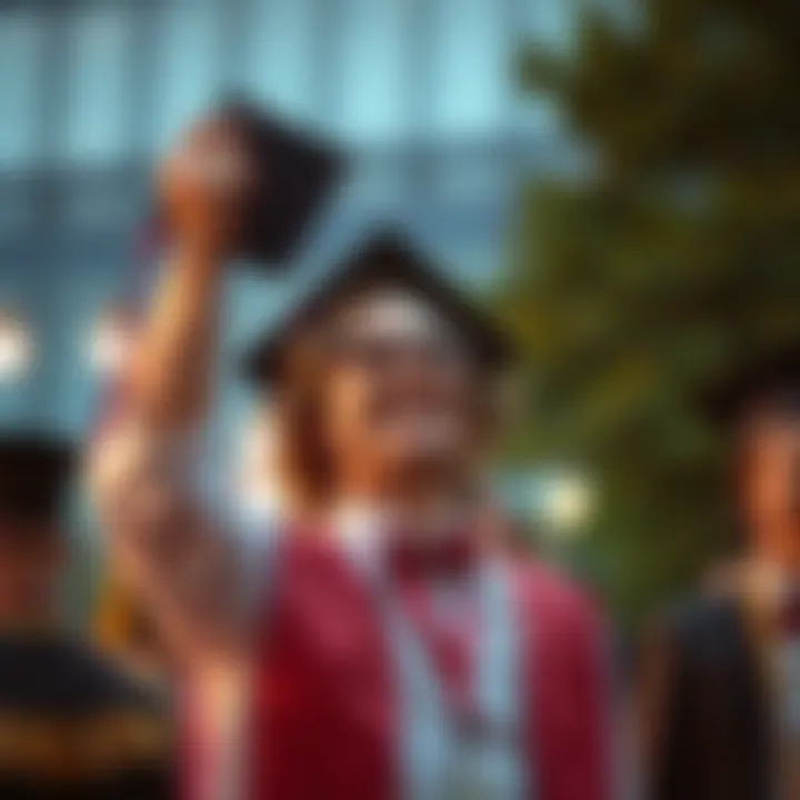 Celebrating Success in Graduate Programs A successful graduate celebrating their achievement