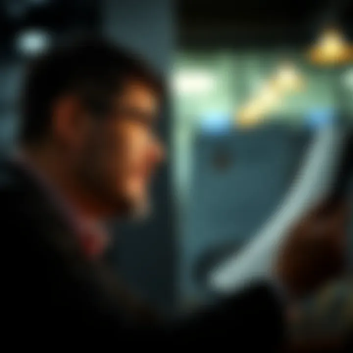 Small business owner analyzing coverage options