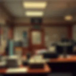 Traditional tax office environment