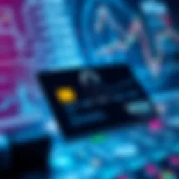 Illustration depicting digital security measures against credit card fraud