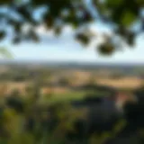 Stunning view of a French countryside landscape