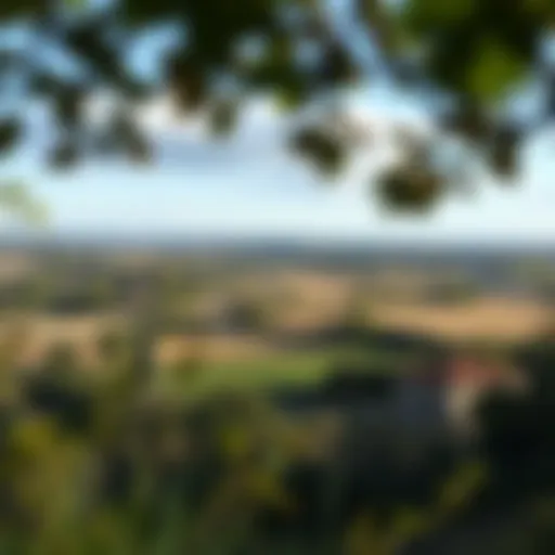 Stunning view of a French countryside landscape