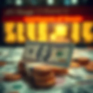 Currency exchange rates illustration