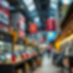 Digital marketplace showcasing diverse products