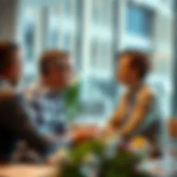 A financial advisor discussing loan options with a client