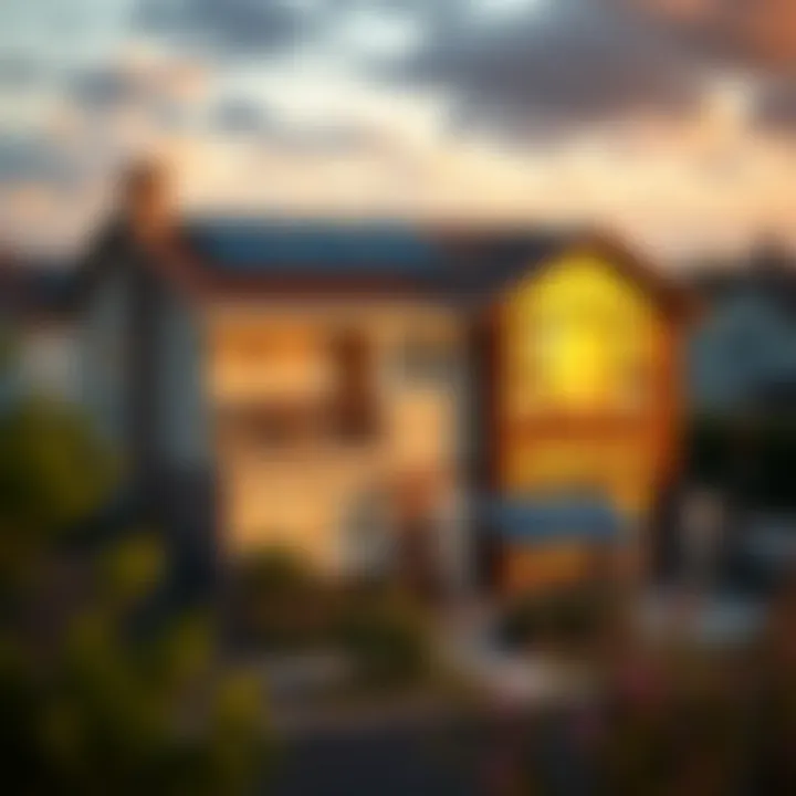 Comparative Analysis of Solar Adoption in Homes and Businesses Home and business with solar infrastructure