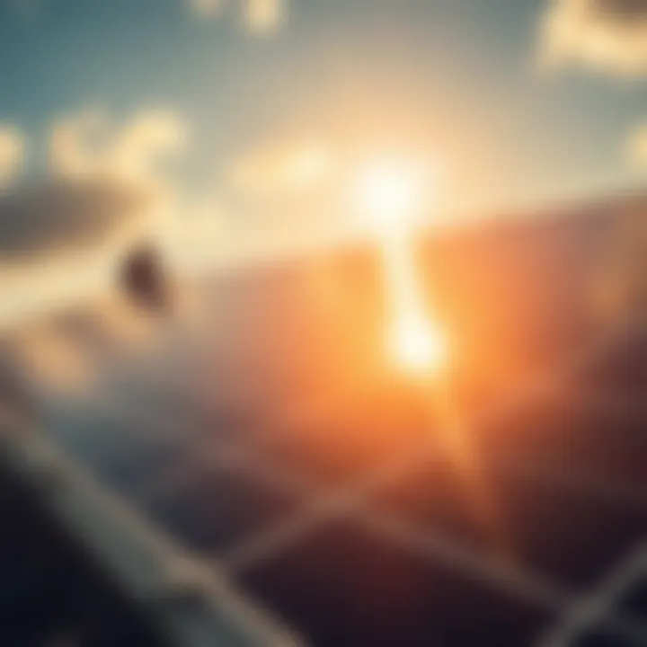 Harnessing the Sun: A Financial Perspective Solar panels reflecting sunlight