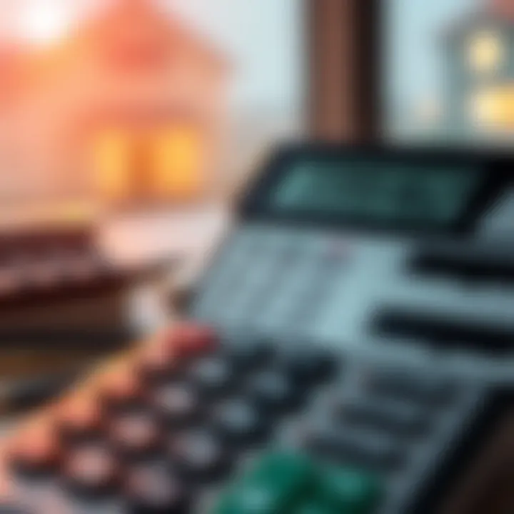 A financial calculator showing calculations for additional mortgage payments