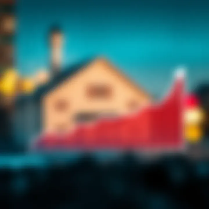 An abstract graph illustrating mortgage payment reductions over time