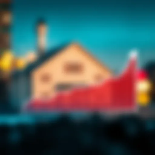 Mortgage Payment Reduction Over Time An abstract graph illustrating mortgage payment reductions over time