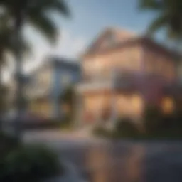 Visual representation of realtor commission percentages in Florida