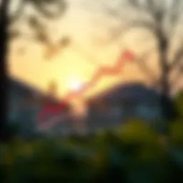 Graph illustrating the impact of taxes on mortgage payments