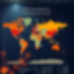 Global income distribution map highlighting disparities