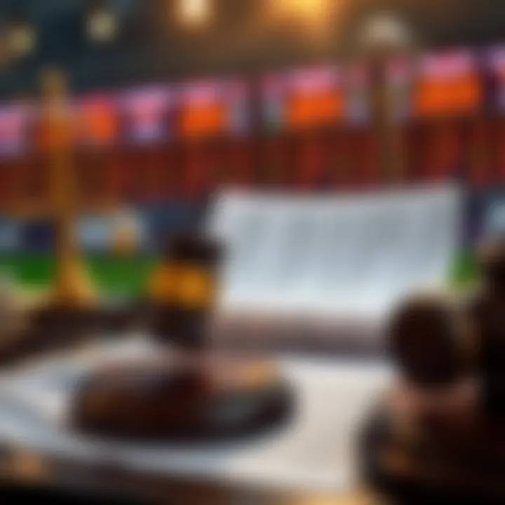 Legal documents representing sports betting legislation