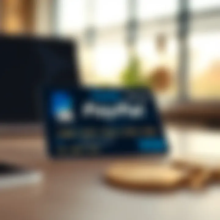 PayPal and Debit Card Integration Debit card showcasing PayPal integration