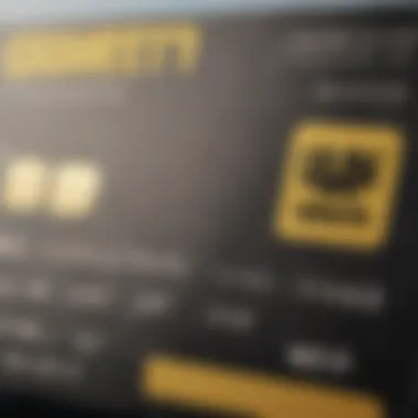 Western Union logo on a credit card