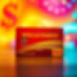 Wells Fargo Active Cash rewards card with a vibrant background